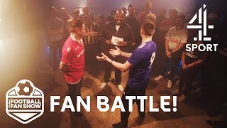 Leicester vs Nottingham Forest HILARIOUS Fan Battle  The Real Football Fan Show [upl. by Adnawahs]