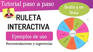 🎯 Cómo crear una RULETA ALEATORIA interactiva  Actividades virtuales [upl. by Paapanen]