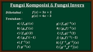 Fungsi komposisi dan fungsi invers [upl. by Aenit788]