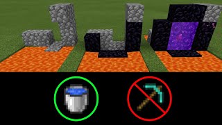 How speedrunners make nether portals [upl. by Annailuj]