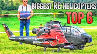 TOP 6 BIGGEST RC HELICOPTER SCALE MODELS [upl. by Fenwick783]