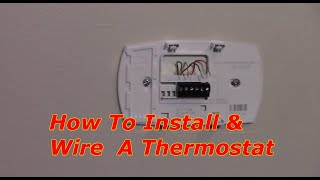 How To Replace A Thermostat Honeywell [upl. by Ahsap949]