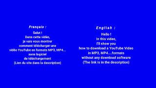 Comment télécharger une vidéo YouTube sans logiciel de téléchargement [upl. by Idnerb]