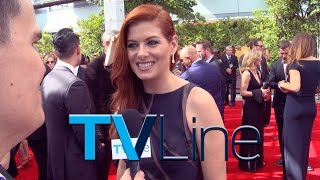 Emmys 2014 Debra Messing Interview  TVLine [upl. by Tadashi]