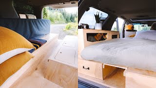 Unique SUV Camper Conversion Tour  3 Years on the Road  Tiny Home Toyota Sequoia 4x4 Overland [upl. by Akers]