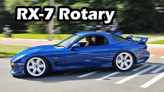 Mazda RX7 Turbo Rotary Engine Sound Accelerations [upl. by Ojyram]