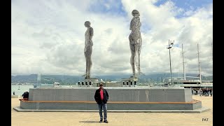 GEORGIA  ALI amp NINO Rotating Sculpture  Batumi [upl. by Begga]