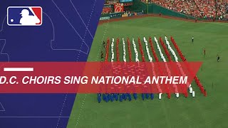 Washington DC Community Choirs sing the national anthem [upl. by Akcirre]