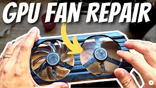 Fix GPU Fan  How To Repair Video Card Fan [upl. by Aleuname]