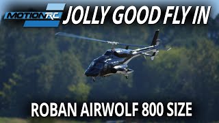 Roban Airwolf 800 Size RC Helicopter Flight  Motion RC [upl. by Leona]