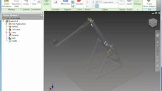 Part 6  Dynamic Simulation amp Finite Element Analysis FEA  Autodesk Inventor 2011 [upl. by Luna]