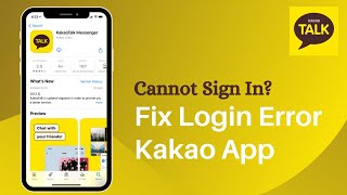 Fix Kakao Talk App Not Working Issue  Solve Kakao Login Error [upl. by Kaleena]