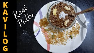 Ragi Puttu  Healthy Snack  Kids Recipe [upl. by Ellehs]