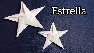 Cómo hacer una estrella de papel de 5 puntas [upl. by Lledyl452]