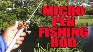 Best MICRO PEN ROD Fishing Challenge [upl. by Ahsirpac44]