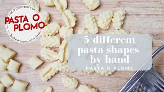 5 different handmade pasta shapes  Best pasta [upl. by Alacim320]