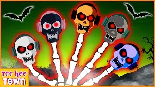 Skeleton Finger Family Song  Spooky Scary Skeleton Songs For Kids  Teehee Town [upl. by Krum]