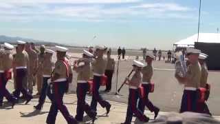 2014 Miramar Air Show  Marine Corps Hymn Anchors Aweigh [upl. by Nnylrefinnej]