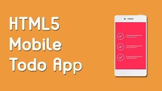 HTML5 Programming Tutorial  Learn HTML5 Mobile Todo App  Introduction [upl. by Notliw]