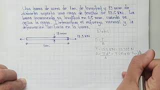 ESFUERZO Y DEFORMACIÓN Ejercicio 4 Stress amp Strain [upl. by Lauren]