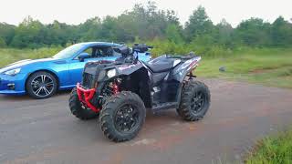 Polaris Scrambler 1000 vs Subaru BRZ Drag Race [upl. by Johann]