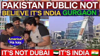 GURGAON CITY  CYBER HUB OF INDIA  PAKISTANI PUBLIC SHOCKING REACTION [upl. by Filide436]