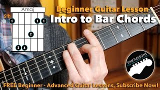 How to REALLY Play Bar Chords  A Beginner Guitar Tutorial [upl. by Yzeerb270]