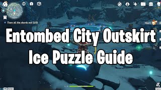 Entombed City Outskirt Ice Puzzle Guide  Genshin Impact [upl. by Egiaf]