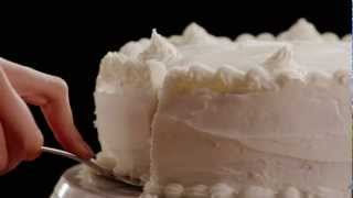 How to Make Heavenly White Cake  Cake Recipes  Allrecipescom [upl. by Ahaelam]