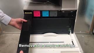 How To Replace A Toner Cartridge  Sharp MFP  30506070 [upl. by Vinna]