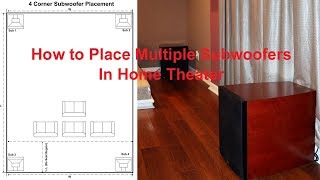 How to Place Multiple Subwoofers in a Home Theater [upl. by Retep]