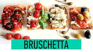 Italian Bruschetta Recipe  How to Make Bruschetta  Bruschetta 4 Easy Ways  Easy Bruschetta [upl. by Otsuaf]