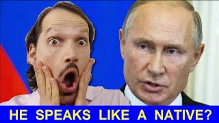 Reacting to VLADIMIR PUTIN Speaking English [upl. by Camey]