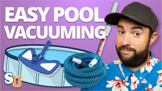 How To VACUUM A POOL Above Ground and Inground [upl. by Baxie]