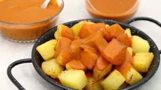 Patatas bravas Con su salsa brava casera ¡La de verdad [upl. by Akemit980]