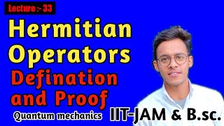 Quantum mechanicslecture33 Hermiticity of an operators prove that Hamiltonian is hermitian [upl. by Enelram]