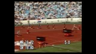 1988 Olympics Mens 200m final [upl. by Jacquenetta]