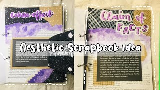 Aesthetic Scrapbook Idea  with pop up my project on school Literary Folio [upl. by Pinkerton347]