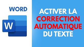 Comment ACTIVER LE CORRECTEUR AUTOMATIQUE DE MOTS Formation Word Gratuite [upl. by Ylle]