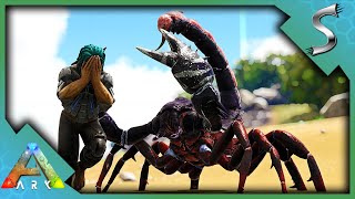 THE MASSIVE SCORPION RAIDED MY BASE  Modded ARK Dino Overhaul X E4 [upl. by Lokkin308]