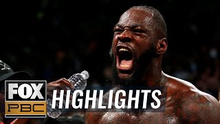 Wilder vs Ortiz II  HIGHLIGHTS  PBC ON FOX [upl. by Dumond]