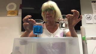 THE REACTION BETWEEN COPPER II SULFATE AND SODIUM HYROXIDE [upl. by Dnalrah]