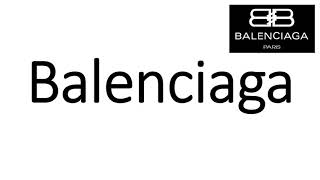 How to Pronounce Balenciaga CORRECTLY [upl. by Fleischer541]