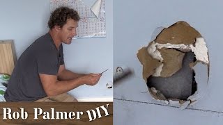 How to Fix a Hole In the Wall  DIY Tip [upl. by Llerdnam930]