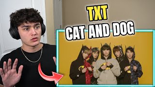 TXT Cat amp Dog Official MV REACTION [upl. by Nahtanoy]