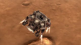 NASAs Mars 2020 Perseverance Rover Landing Animations [upl. by Santiago]