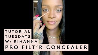 TUTORIAL TUESDAYS WITH RIHANNA CONCEALER TUTORIAL [upl. by Swart314]