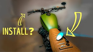 How To Install Bar End Mirrors in Motorcycle Handlebars [upl. by Seabrook171]