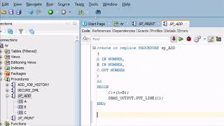 How To Create Stored Procedures in Oracle Database [upl. by Vincentia]