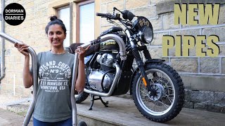 Royal Enfield Interceptor 650  TEC Big Bore Exhaust  FITTING AND REVIEW [upl. by Brendan351]